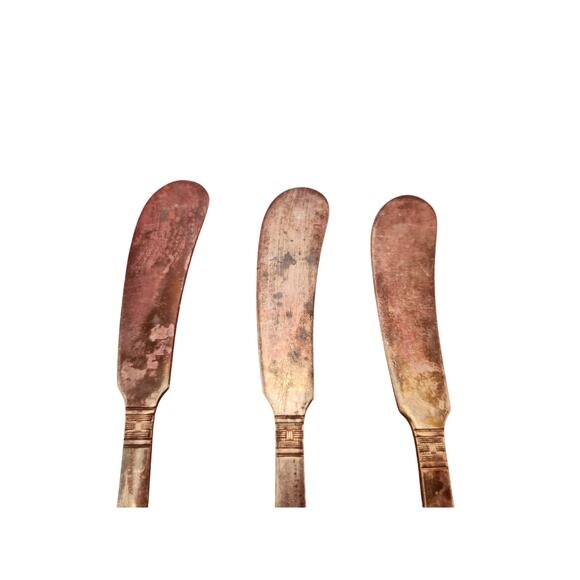 National Silver Co Calvalcade Butter Spreaders Set of 3 Silverplate 5.75" 1946 - Picture 4 of 8